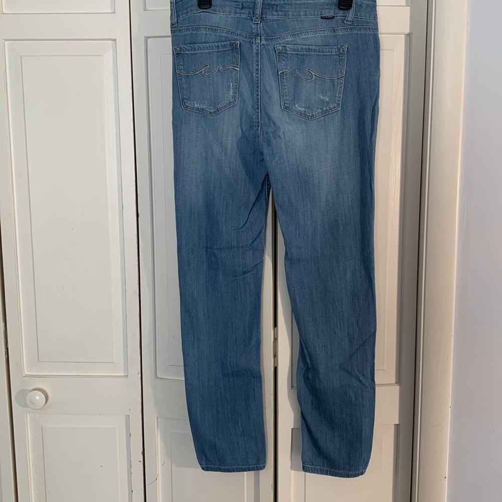 Wax Jean L.A. Straight Leg Jeans with Distressing & Classic Fit EUC - Picture 5 of 11
